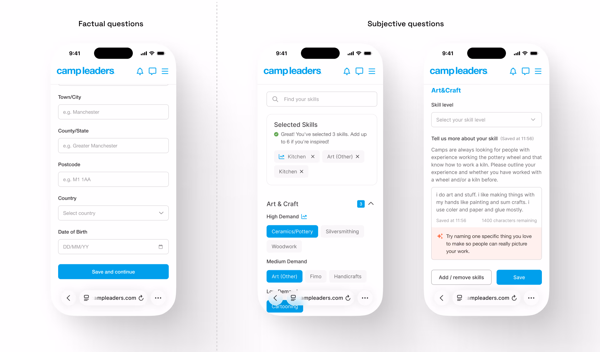 In-time support design patterns